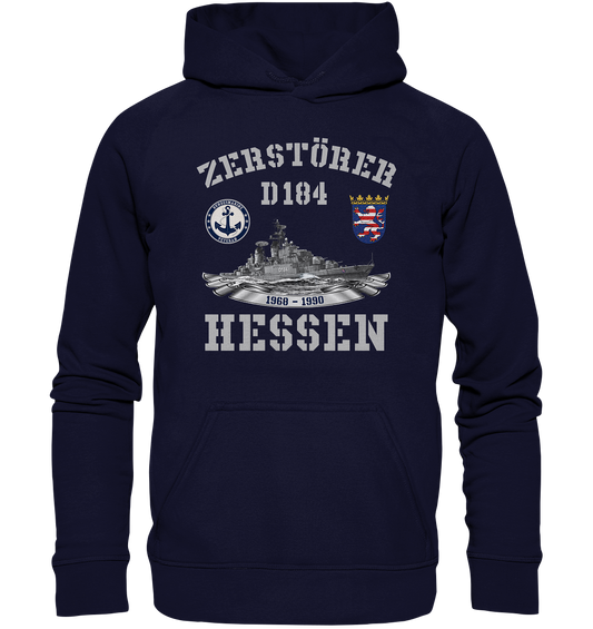 Zerstörer D184 HESSEN Bundesmarine Veteran - Basic Unisex Hoodie