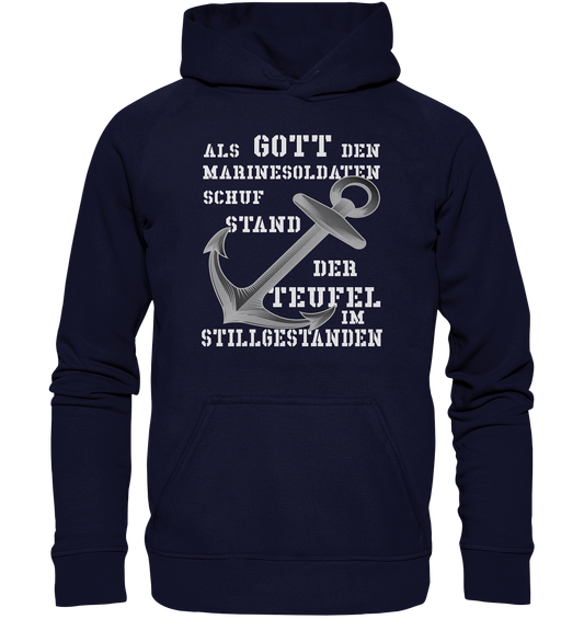 Als Gott den Marinesoldaten schuf.... - Basic Unisex Hoodie