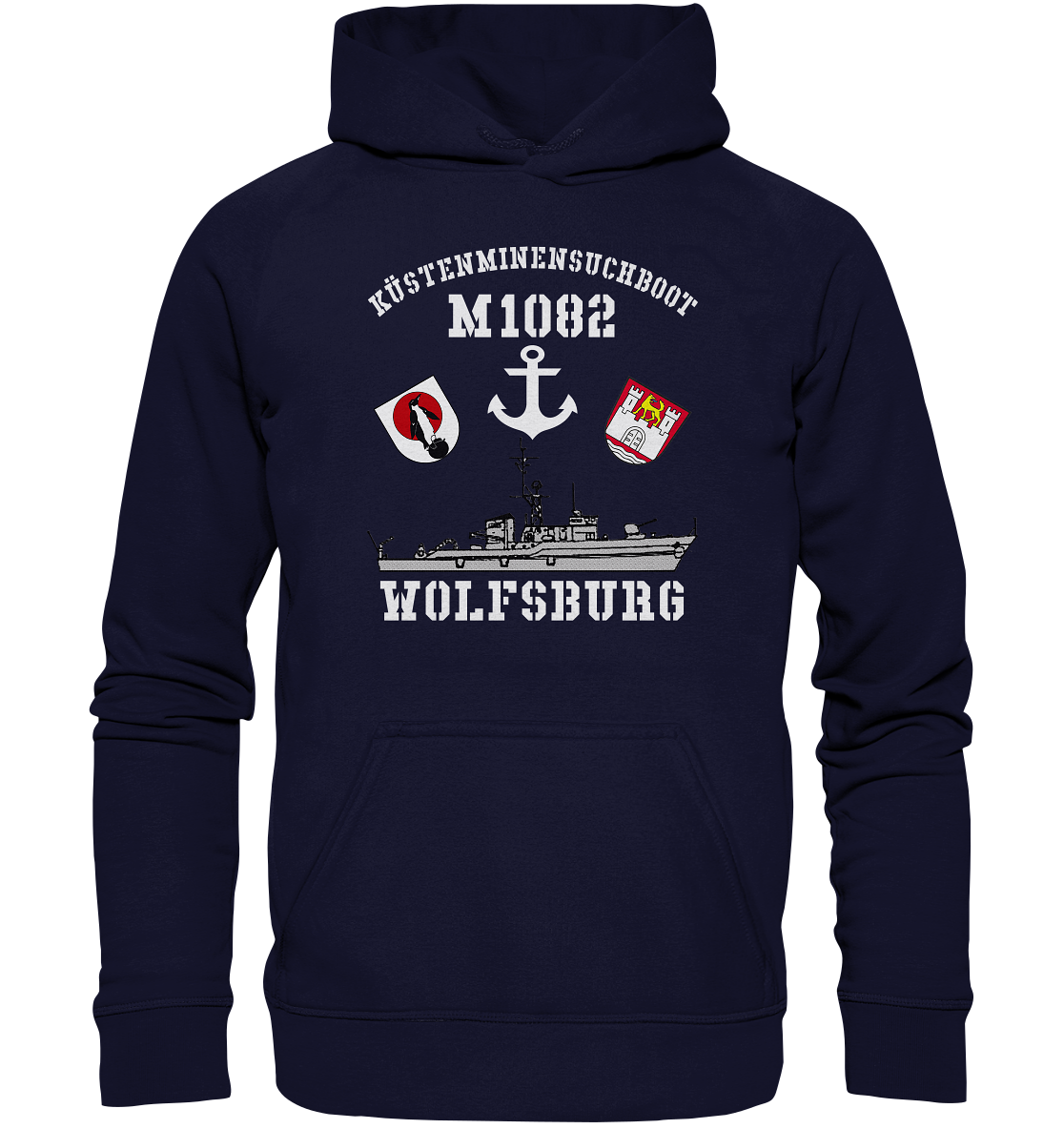 KM-Boot M1082 WOLFSBURG Anker - Basic Unisex Hoodie