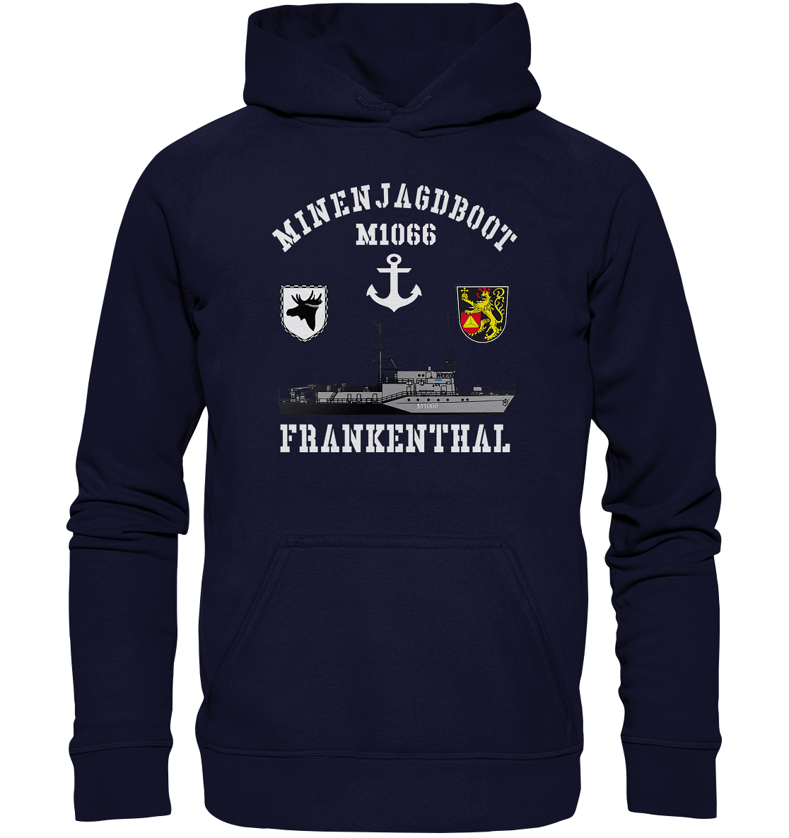 Mij.-Boot M1066 FRANKENTHAL Anker 3.MSG - Basic Unisex Hoodie