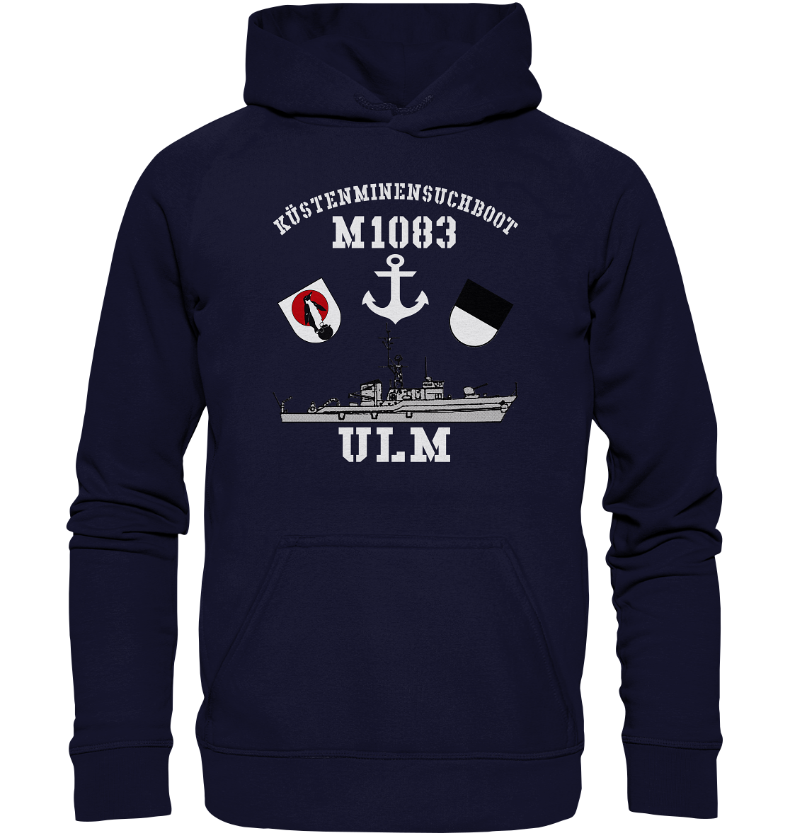 KM-Boot M1083 ULM Anker - Basic Unisex Hoodie