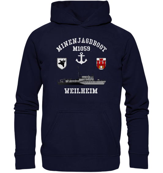 Mij.-Boot M1059 WEILHEIM Anker 3.MSG - Basic Unisex Hoodie
