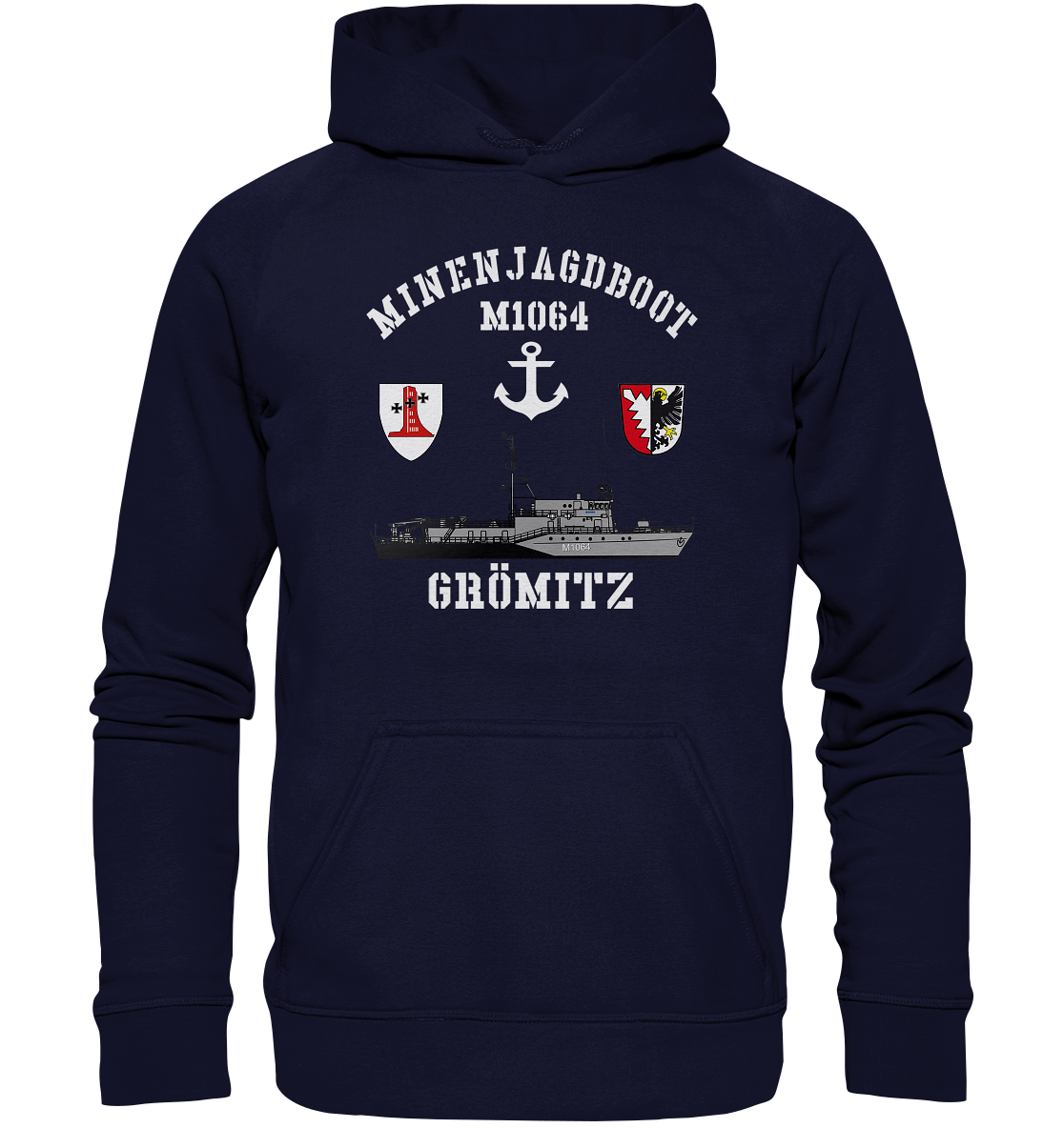 Mij.-Boot M1064 GRÖMITZ Anker 1.MSG - Basic Unisex Hoodie