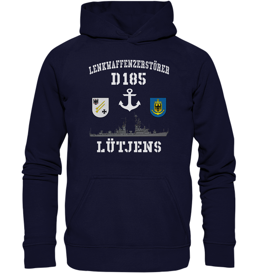 Lenkwaffenzerstörer D185 LÜTJENS Anker - Basic Unisex Hoodie