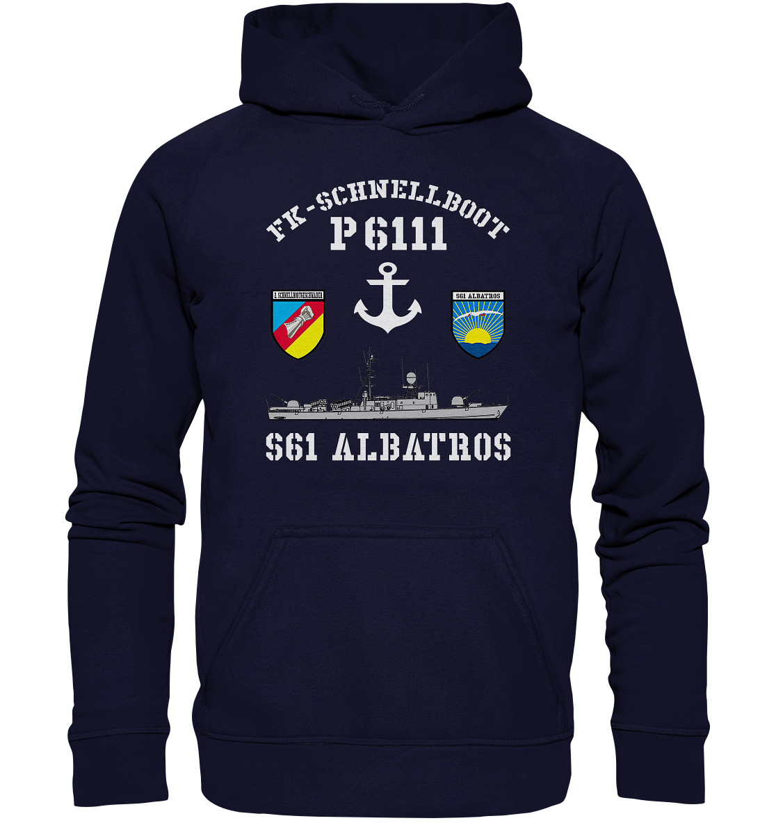 FK-Schnellboot P6111 ALBATROS 2.SG Anker - Basic Unisex Hoodie