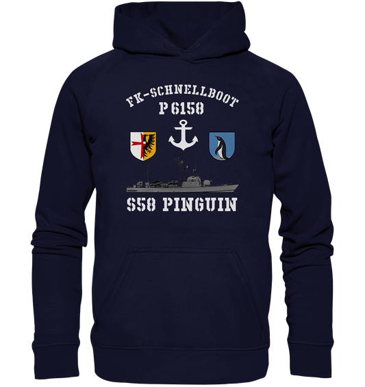 FK-Schnellboot P6158 PINGUIN Anker - Basic Unisex Hoodie