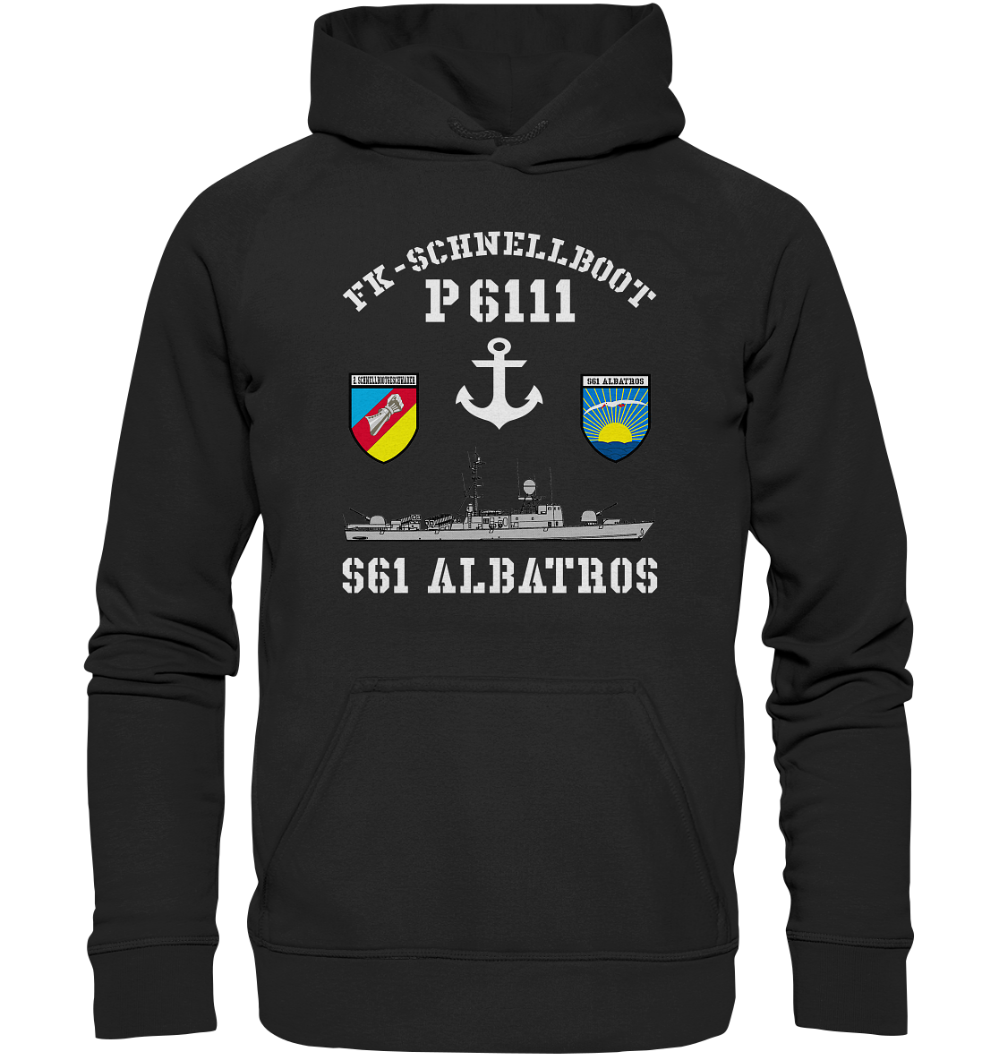 FK-Schnellboot P6111 ALBATROS 2.SG Anker - Basic Unisex Hoodie