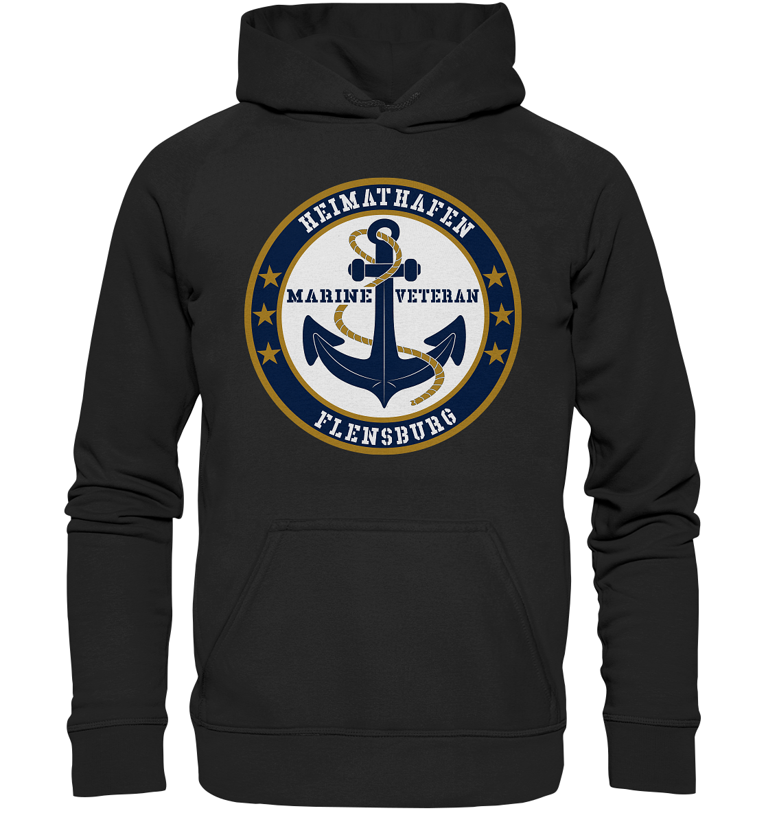 Marine Veteran Heimathafen FLENSBURG - Basic Unisex Hoodie