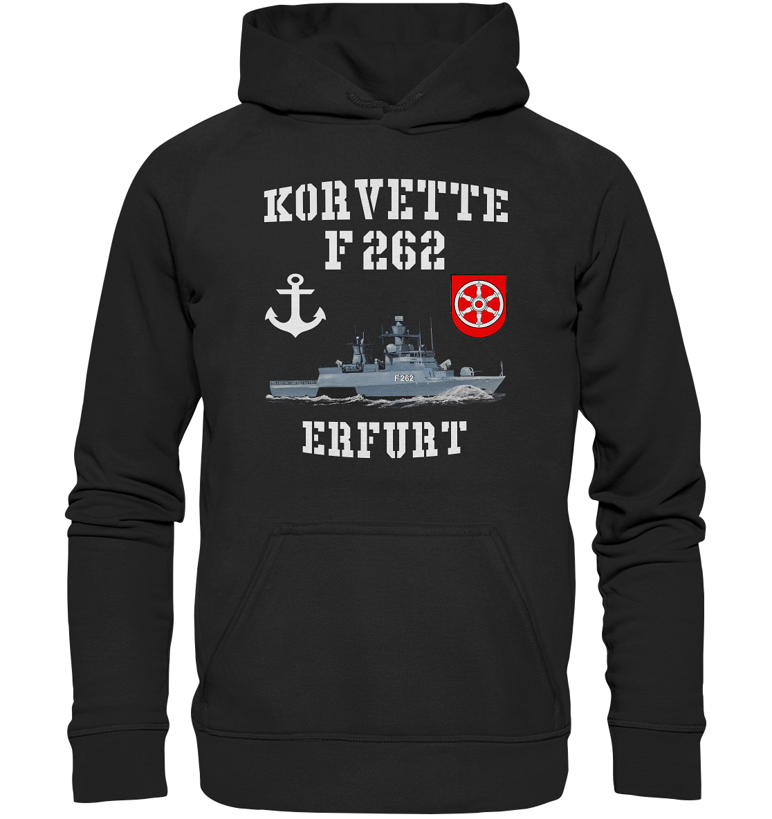 Korvette F262 ERFURT Anker - Basic Unisex Hoodie