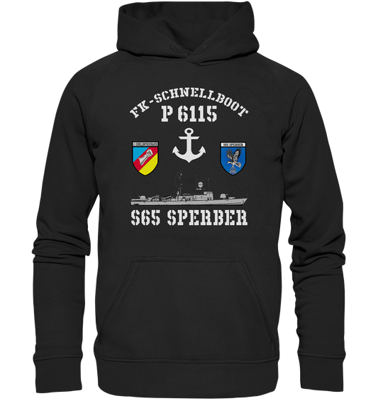 FK-Schnellboot P6115 SPERBER 2.SG Anker - Basic Unisex Hoodie