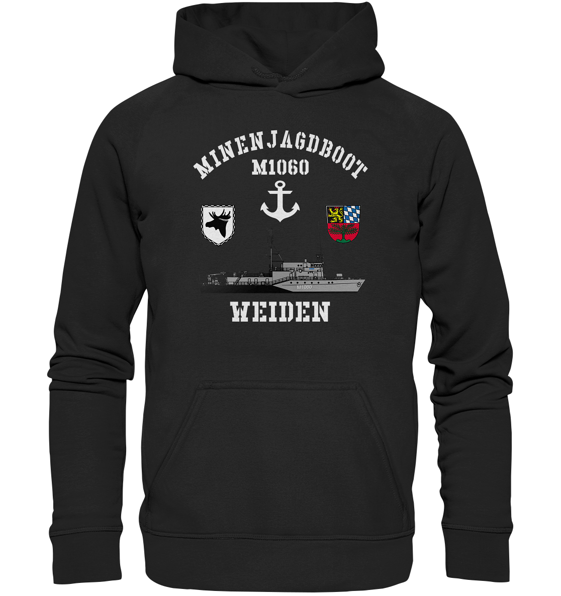 Mij.-Boot M1060 WEIDEN Anker 3.MSG - Basic Unisex Hoodie