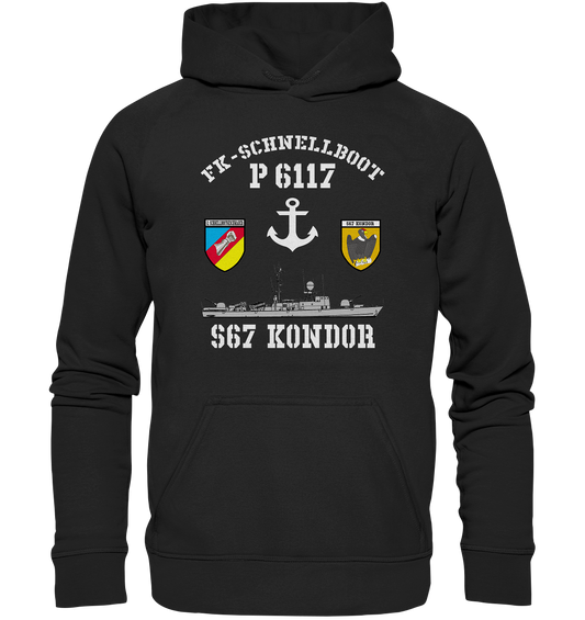 FK-Schnellboot P6117 KONDOR 2.SG Anker - Basic Unisex Hoodie