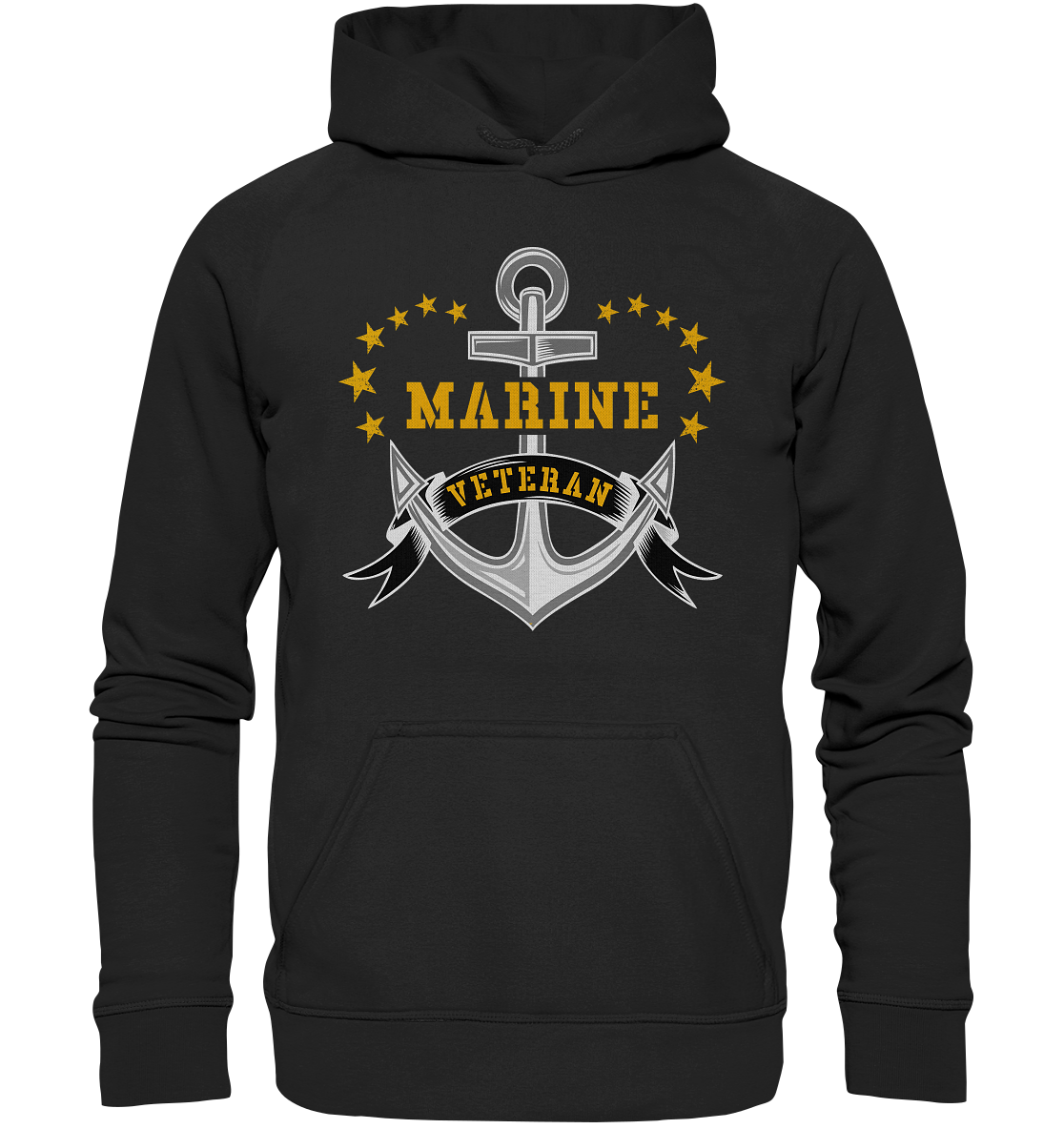 Marine Veteran Anker - Basic Unisex Hoodie