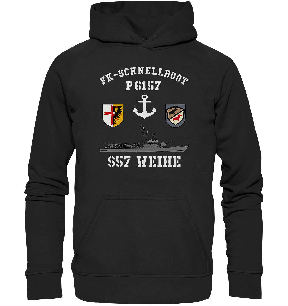 FK-Schnellboot P6157 WEIHE Anker - Basic Unisex Hoodie