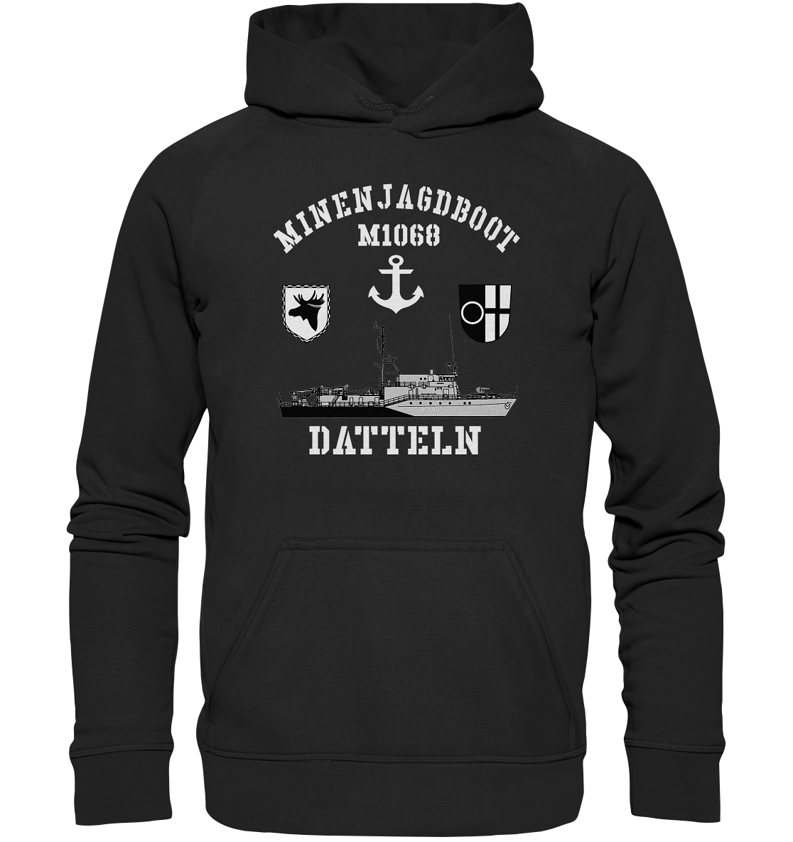 Mij.-Boot M1068 DATTELN Anker 3.MSG - Basic Unisex Hoodie