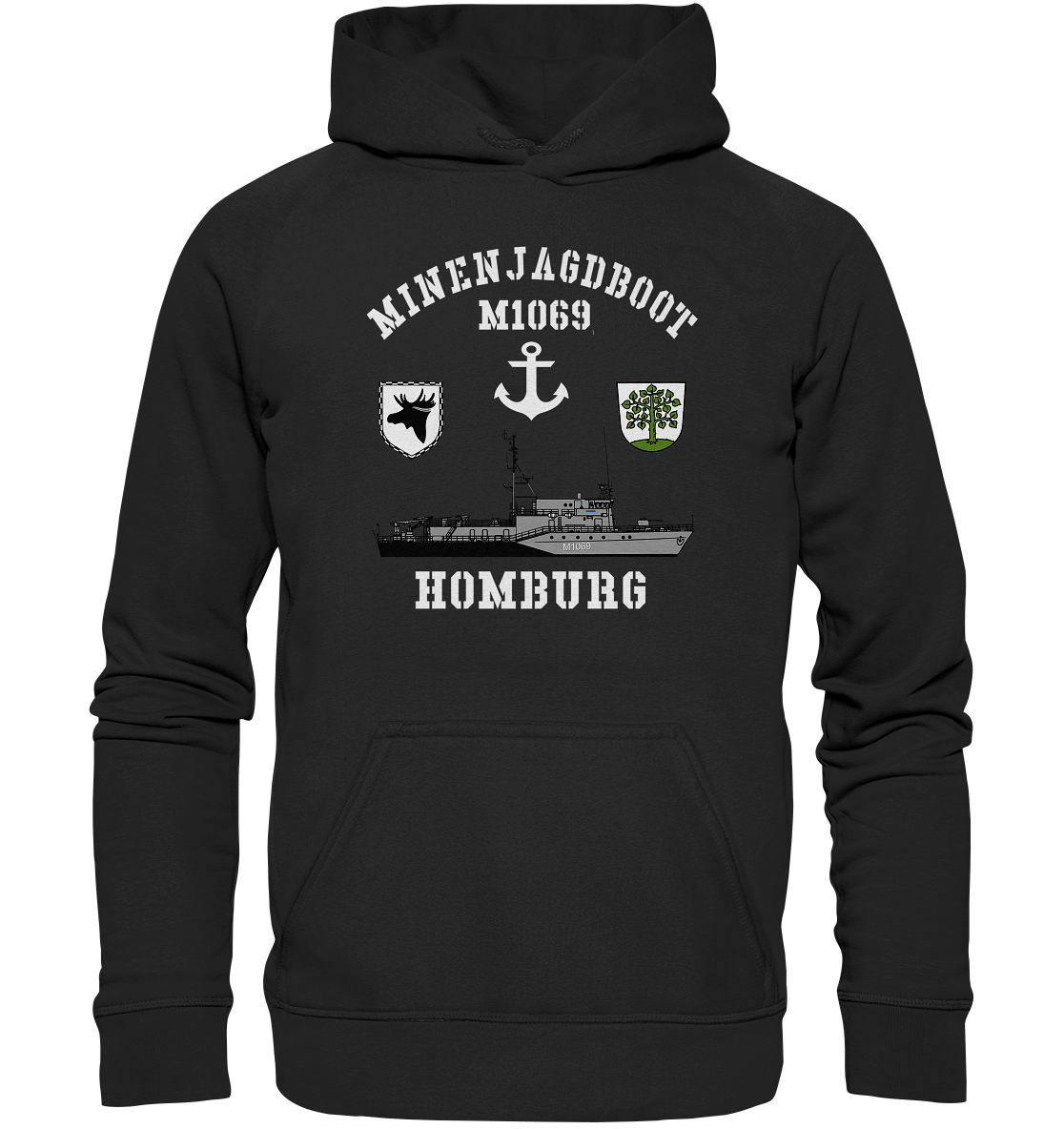 Mij.-Boot M1069 HOMBURG Anker 3.MSG - Basic Unisex Hoodie
