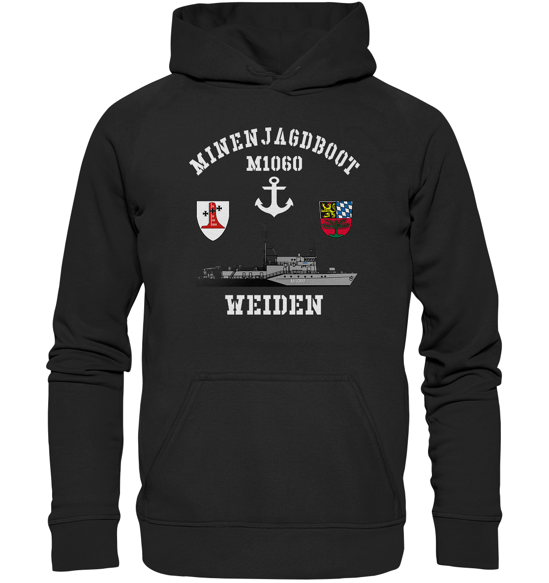 Mij.-Boot M1060 WEIDEN Anker 1.MSG - Basic Unisex Hoodie