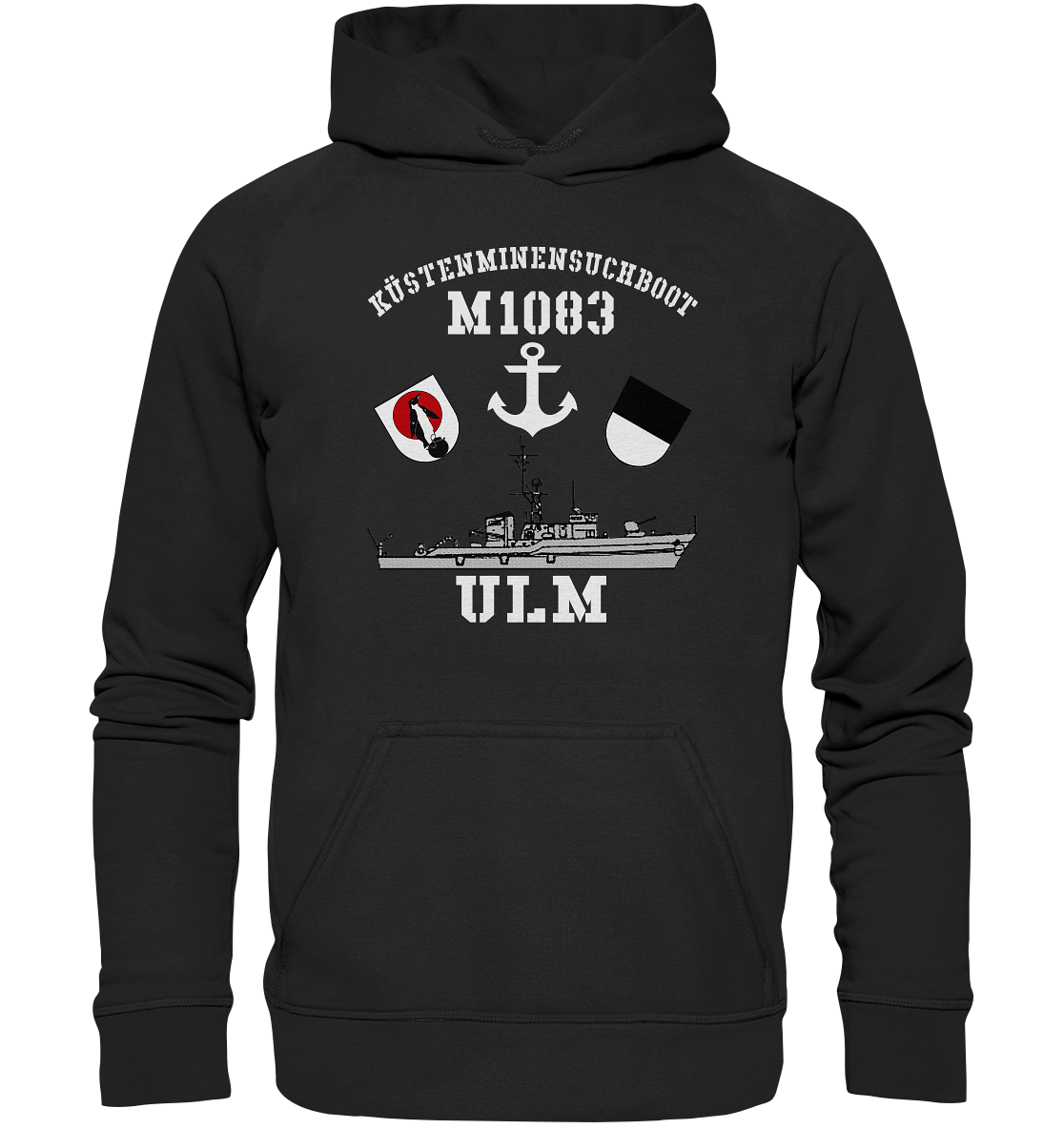 KM-Boot M1083 ULM Anker - Basic Unisex Hoodie