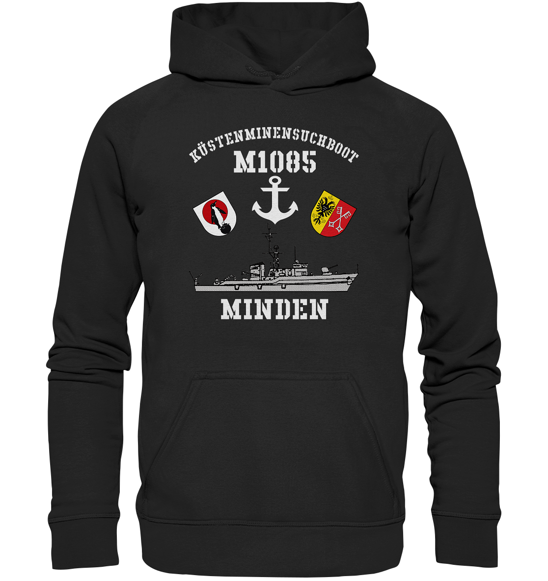 KM-Boot M1085 MINDEN Anker - Basic Unisex Hoodie