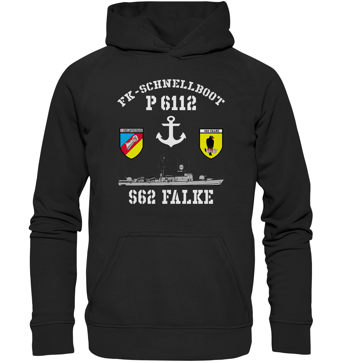 FK-Schnellboot P6112 FALKE 2.SG Anker  - Basic Unisex Hoodie