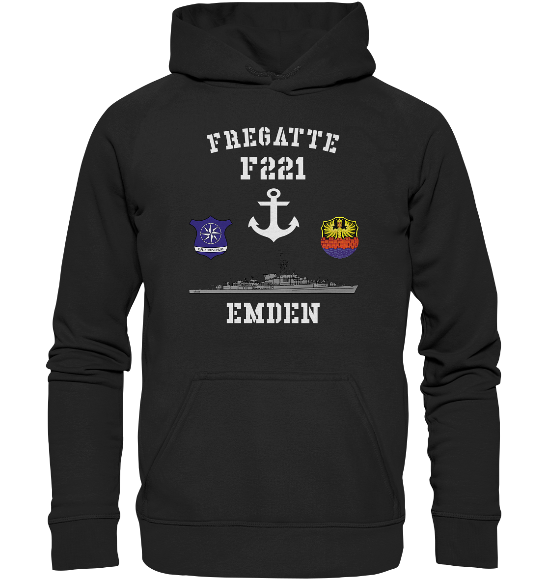 Fregatte F221 EMDEN Anker  - Basic Unisex Hoodie