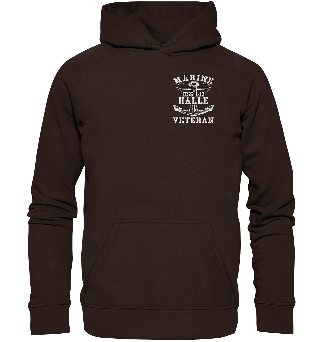 KSS 143 HALLE Marine Veteran Brustlogo - Basic Unisex Hoodie