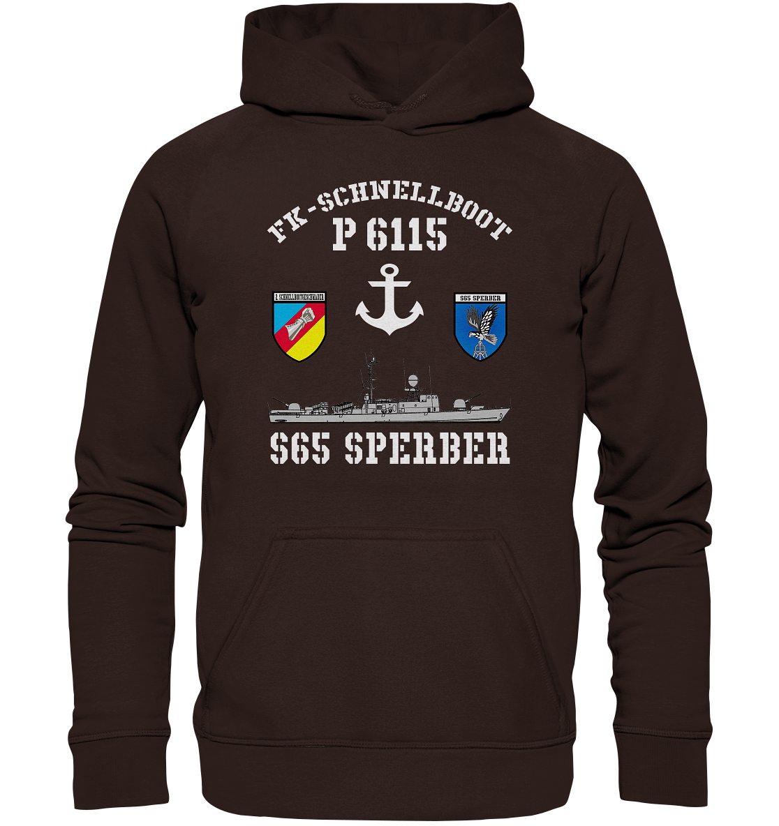FK-Schnellboot P6115 SPERBER 2.SG Anker - Basic Unisex Hoodie