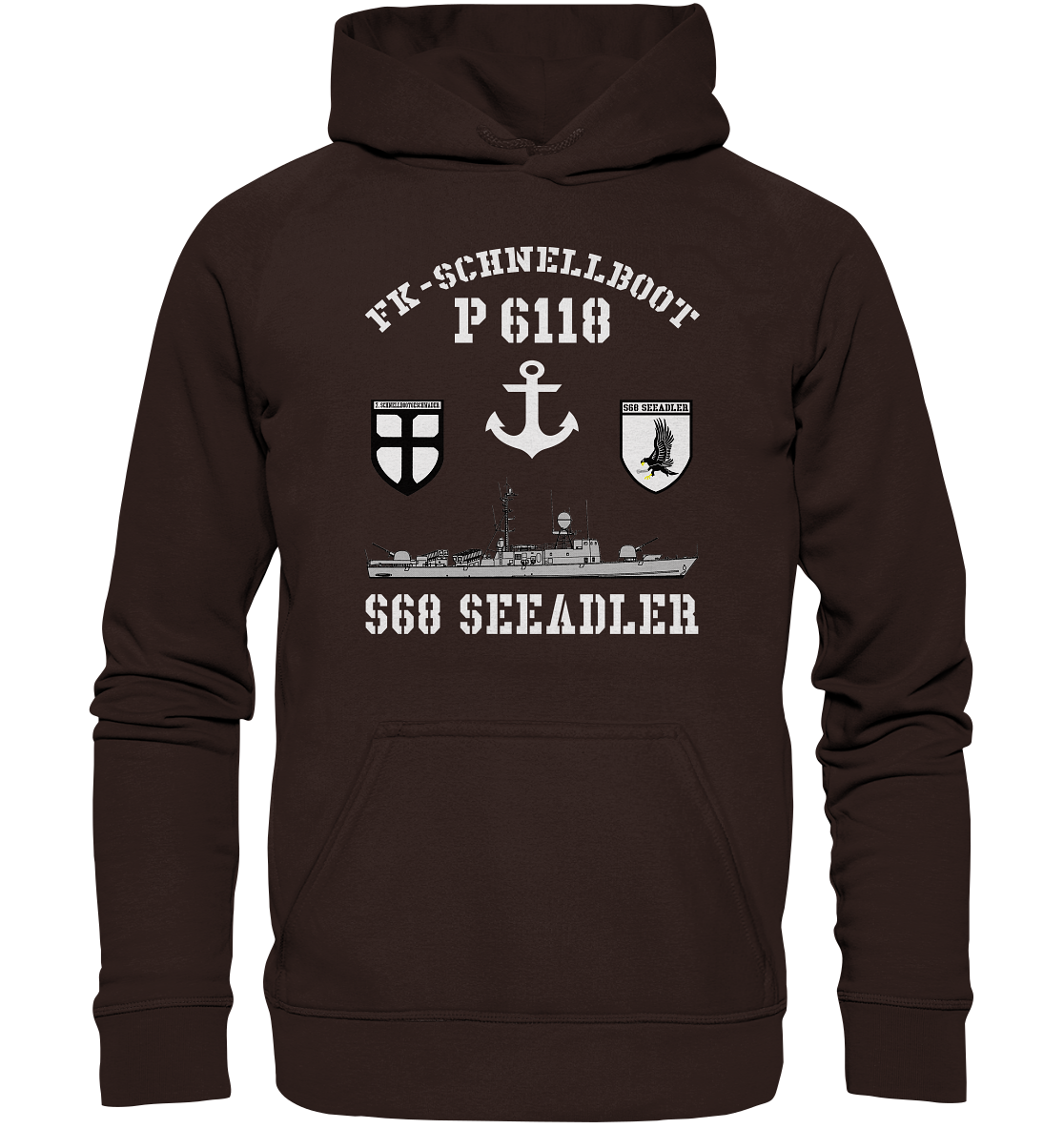 FK-Schnellboot P6118 SEEADLER 7.SG Anker  - Basic Unisex Hoodie