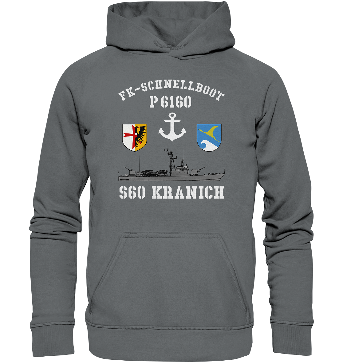 FK-Schnellboot P6160 S60 KRANICH Bofors - Basic Unisex Hoodie