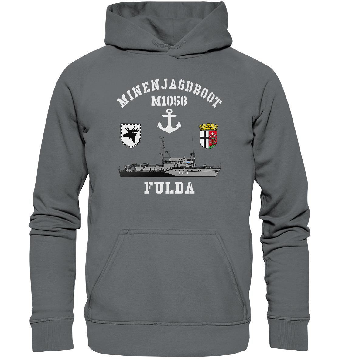 Mij.-Boot M1058 FULDA Anker 3.MSG - Basic Unisex Hoodie