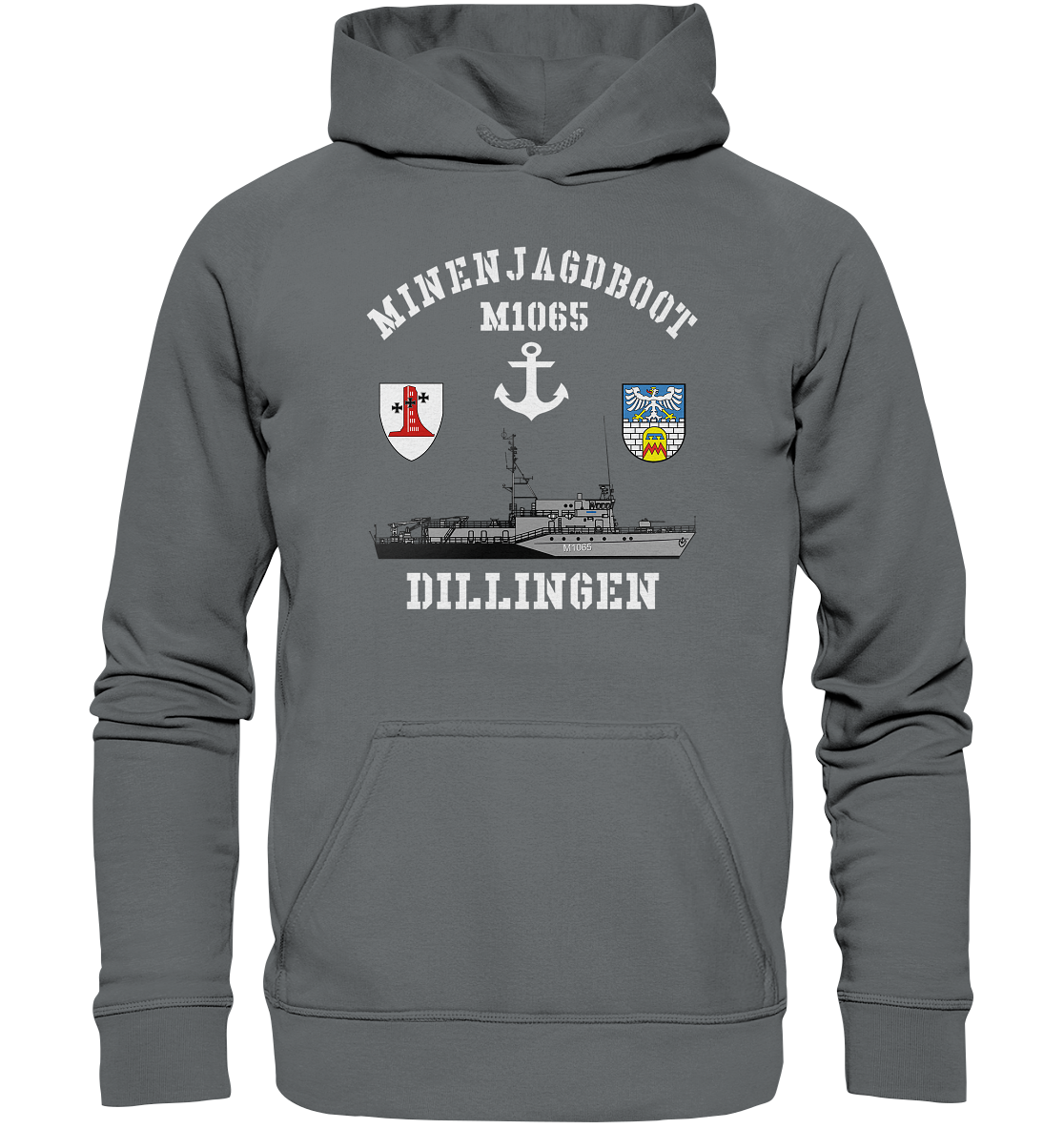 Mij.-Boot M1065 DILLINGEN Anker 1.MSG  - Basic Unisex Hoodie