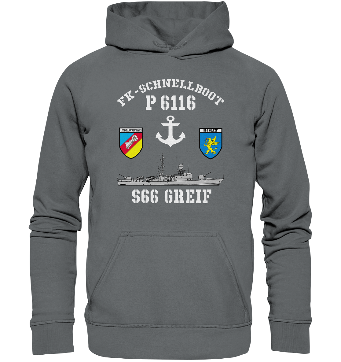FK-Schnellboot P6116 GREIF 2.SG Anker  - Basic Unisex Hoodie