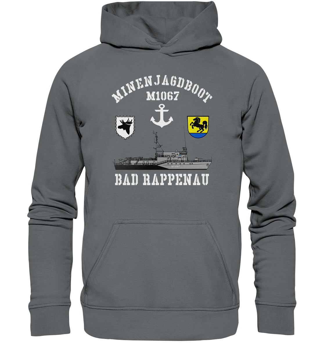 Mij.-Boot M1067 BAD RAPPENAU Anker 3.MSG - Basic Unisex Hoodie