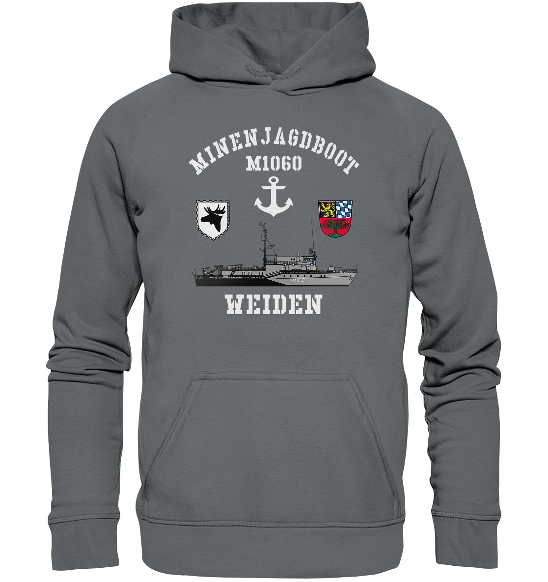 Mij.-Boot M1060 WEIDEN Anker 3.MSG - Basic Unisex Hoodie