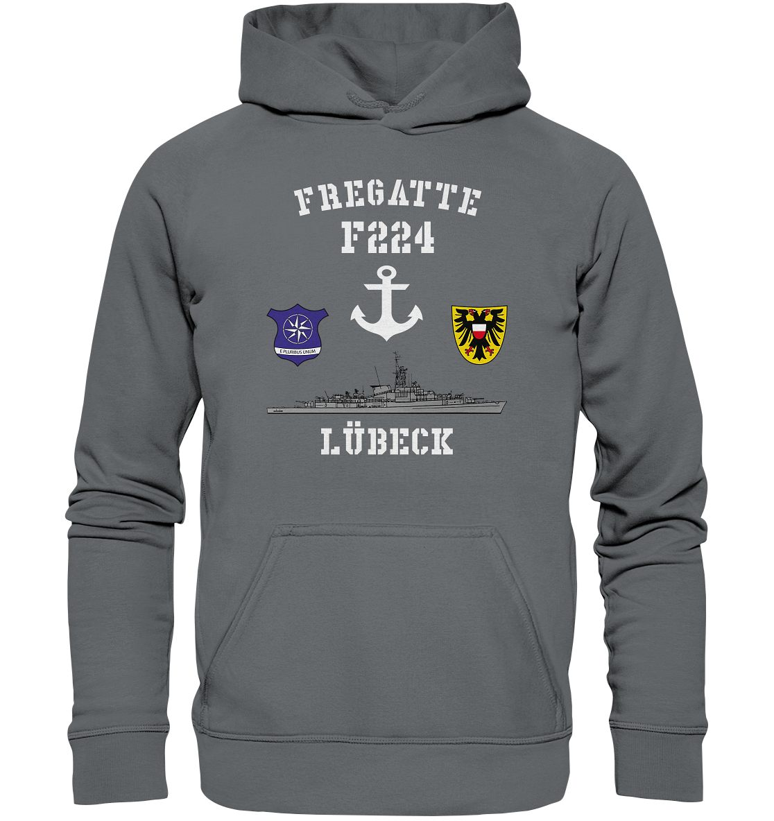 Fregatte F224 LÜBECK Anker   - Basic Unisex Hoodie