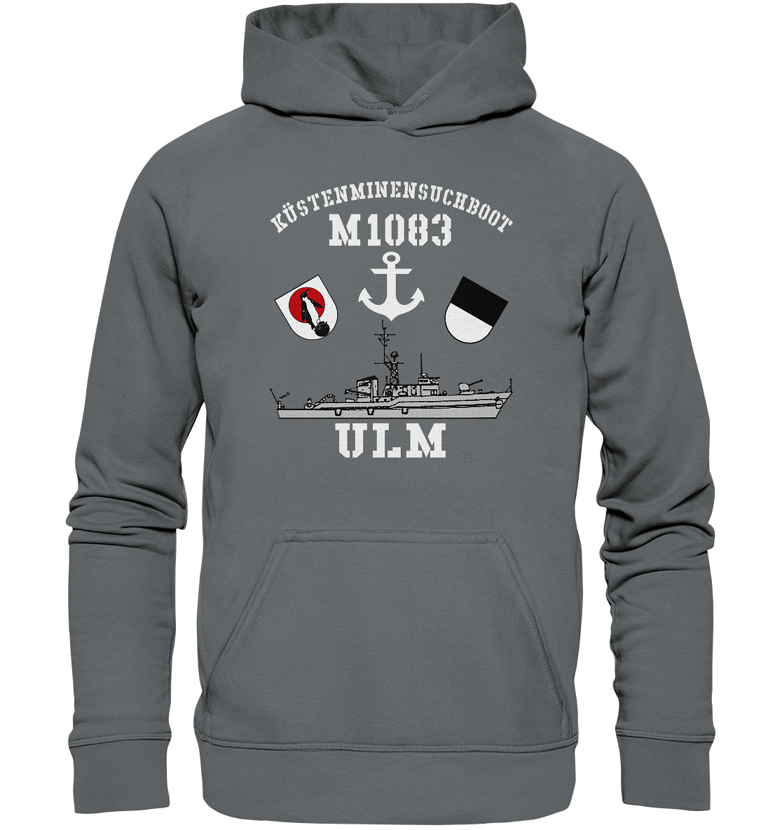 KM-Boot M1083 ULM Anker - Basic Unisex Hoodie