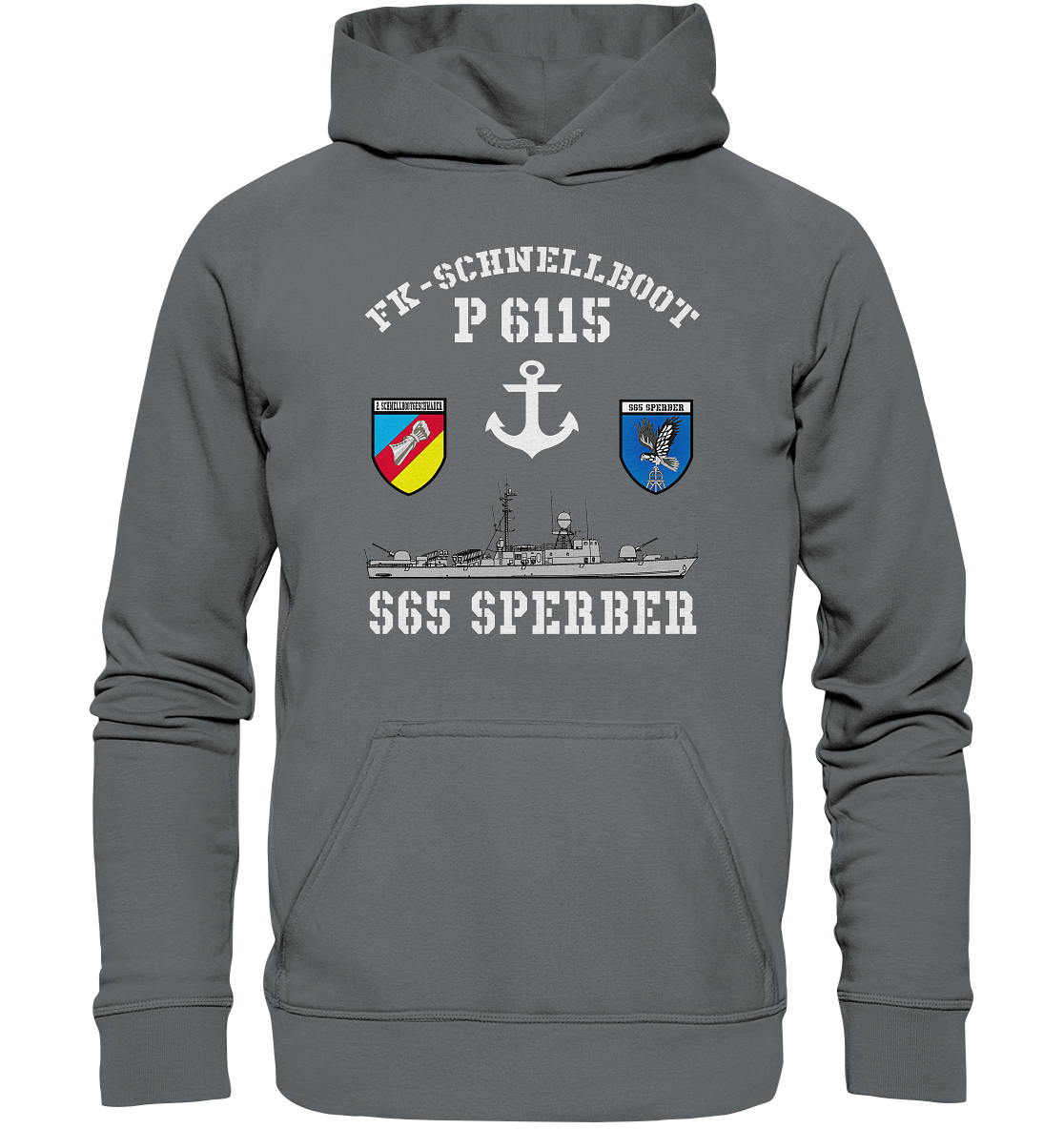 FK-Schnellboot P6115 SPERBER 2.SG Anker - Basic Unisex Hoodie