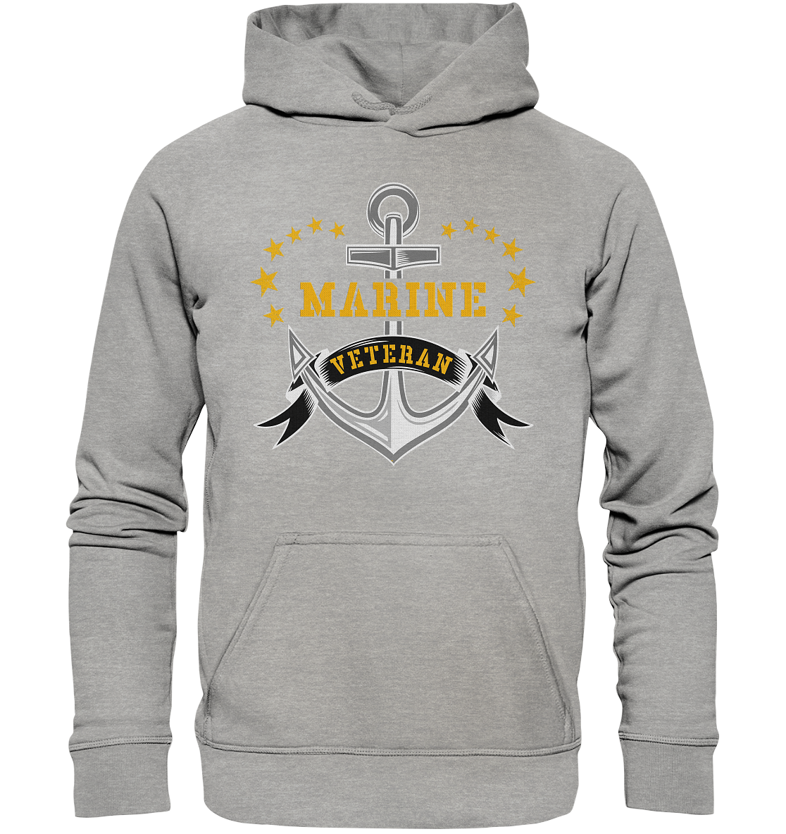 Marine Veteran Anker - Basic Unisex Hoodie