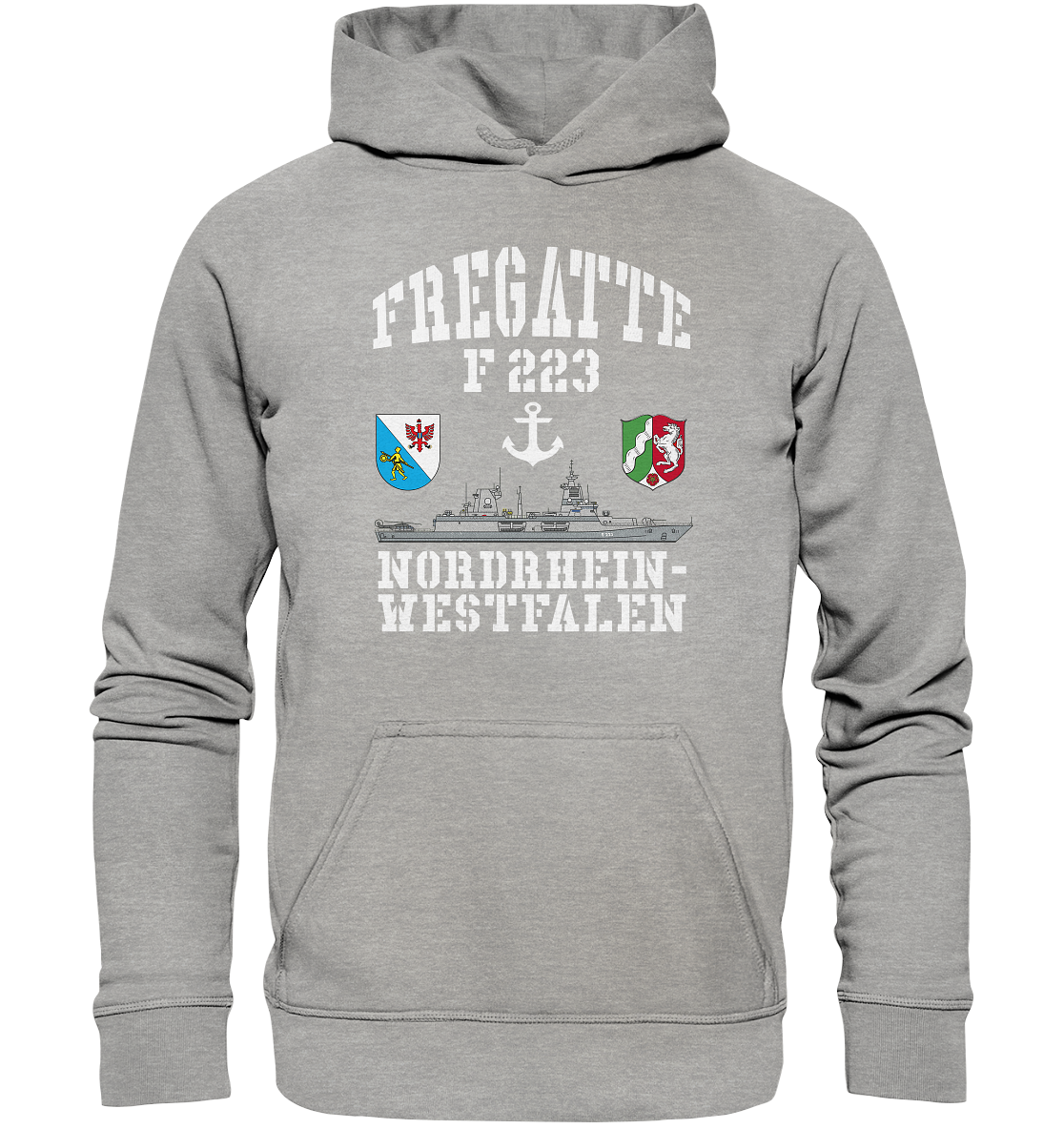 Fregatte F223 NORDRHEIN-WESTFALEN ANKER - Basic Unisex Hoodie