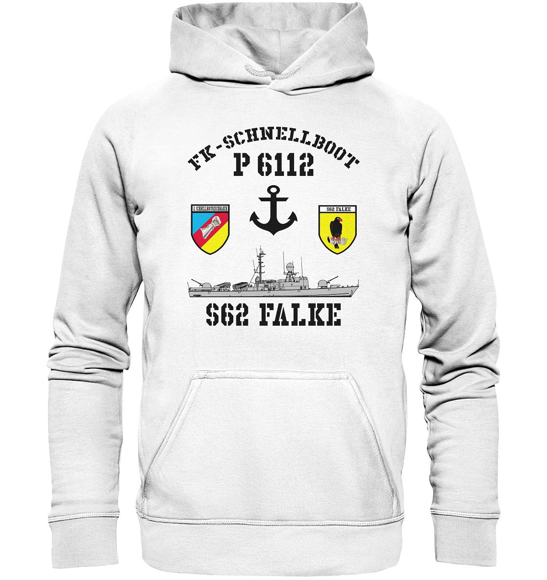 FK-Schnellboot P6112 FALKE 2.SG Anker  - Basic Unisex Hoodie