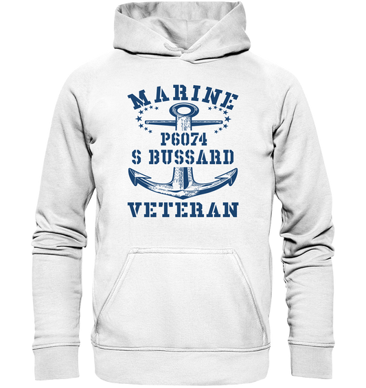 P6074 S BUSSARD Marine Veteran - Basic Unisex Hoodie