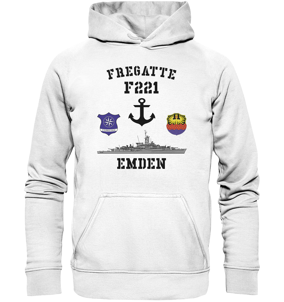 Fregatte F221 EMDEN Anker  - Basic Unisex Hoodie