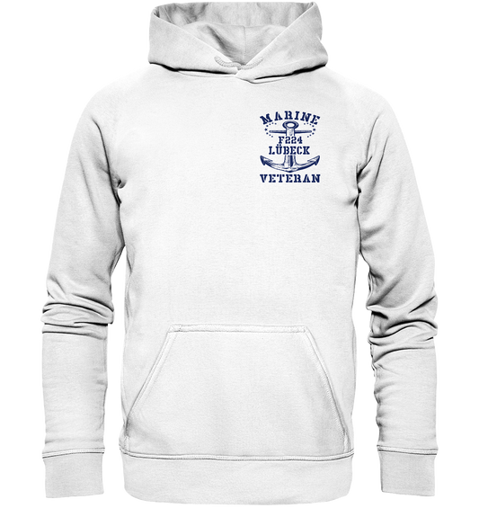 Fregatte F224 LÜBECK Marine Veteran Brustlogo - Basic Unisex Hoodie