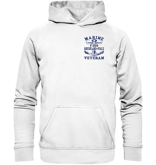 Fregatte F209 RHEINLAND-PFALZ Marine Veteran Brustlogo - Basic Unisex Hoodie