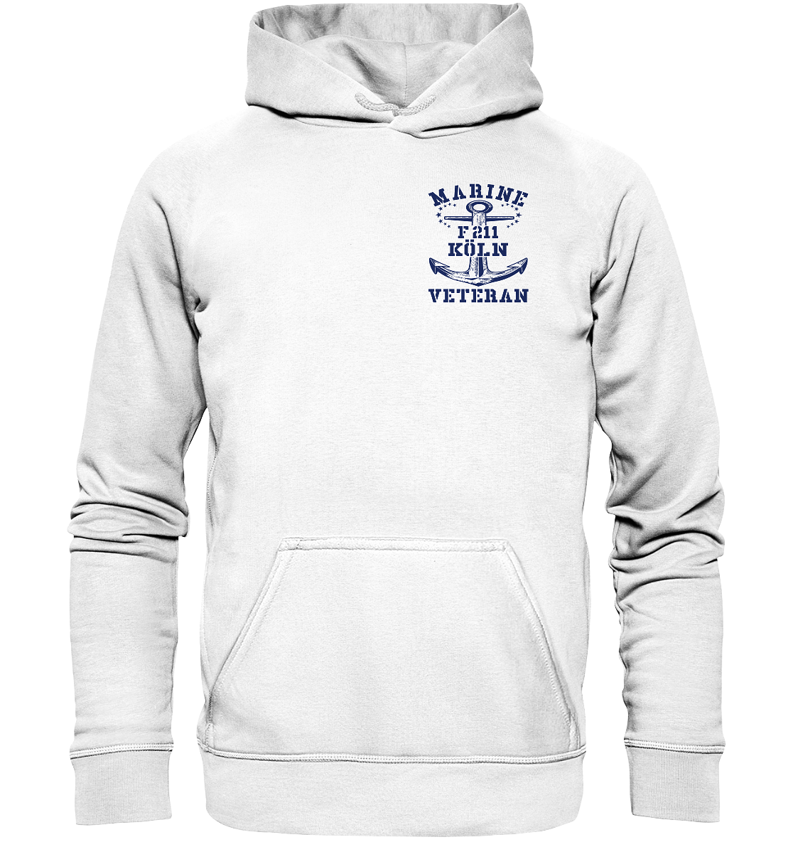 Fregatte F211 KÖLN Marine Veteran Brustlogo - Basic Unisex Hoodie