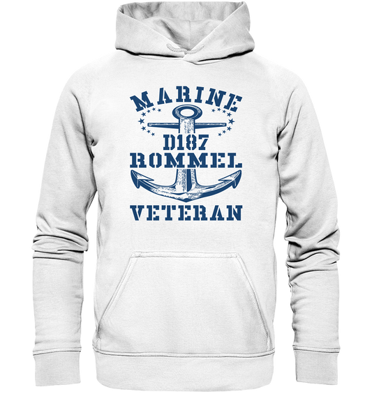 Zerstörer D187 ROMMEL Marine Veteran - Basic Unisex Hoodie