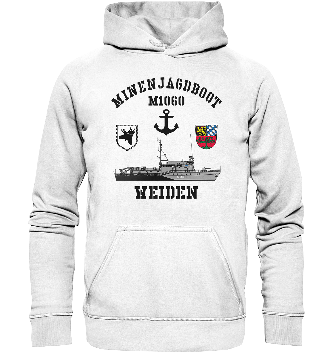 Mij.-Boot M1060 WEIDEN Anker 3.MSG - Basic Unisex Hoodie