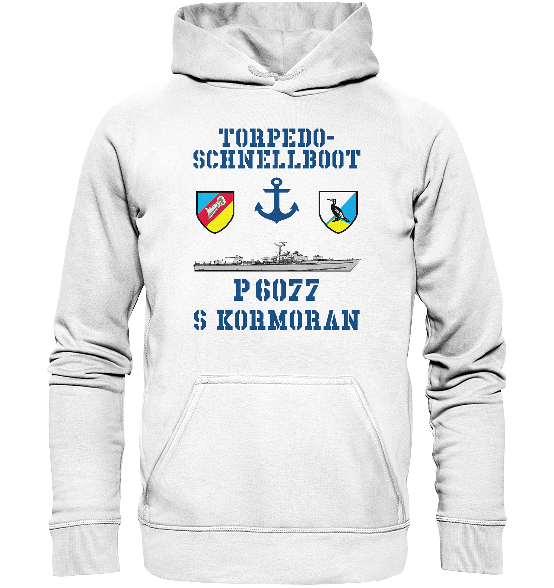 Torpedo-Schnellboot P6077 KORMORAN Anker - Basic Unisex Hoodie