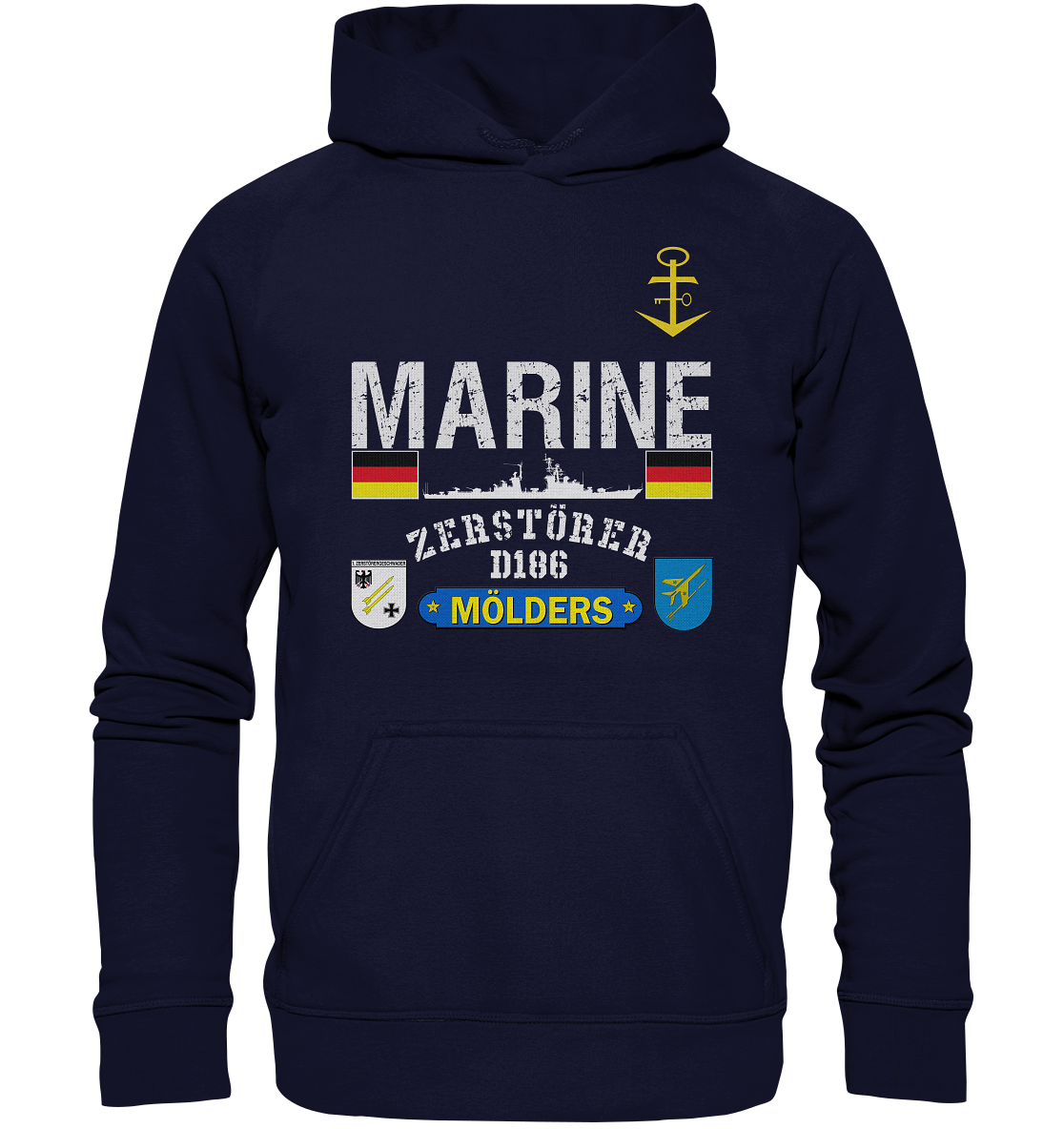 Marine D186 MÖLDERS 60er ATN - Basic Unisex Hoodie XL