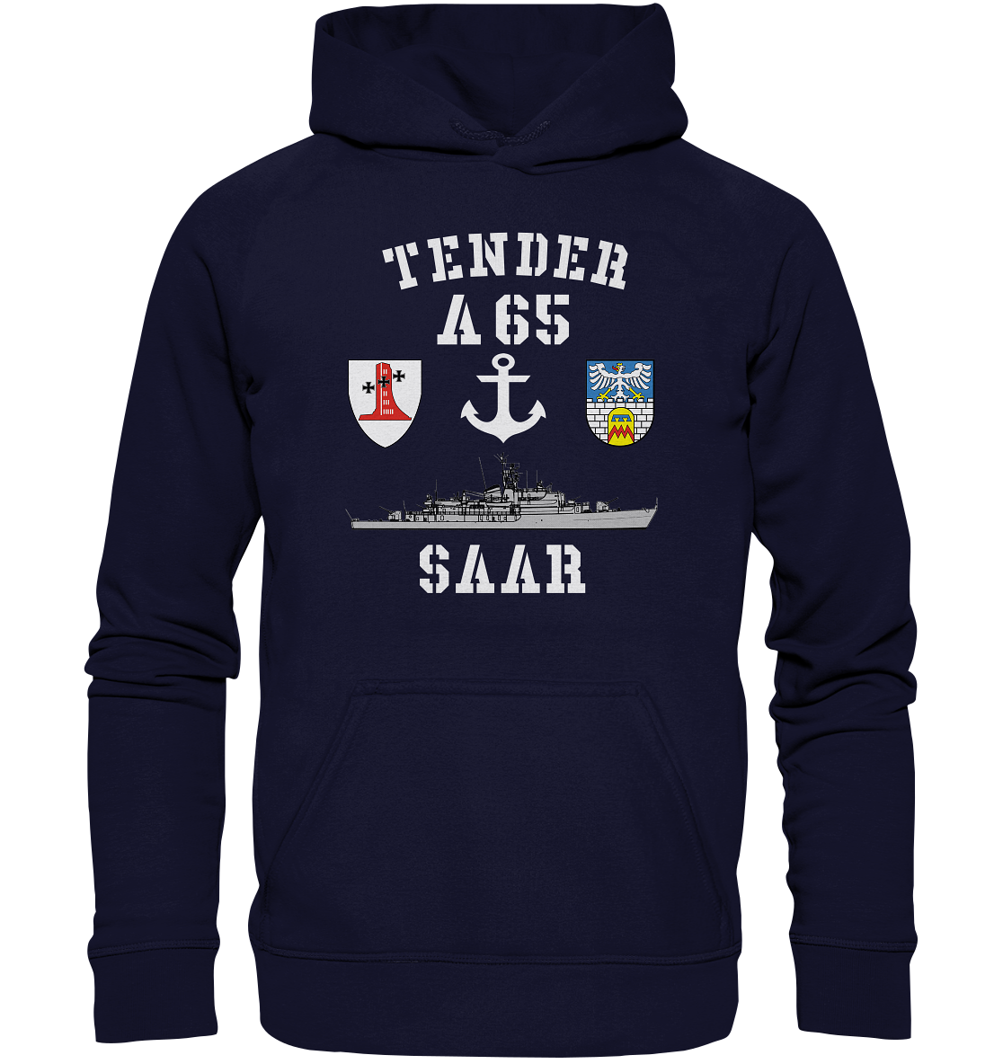 Tender A65 SAAR 1.MSG ANKER  - Basic Unisex Hoodie XL